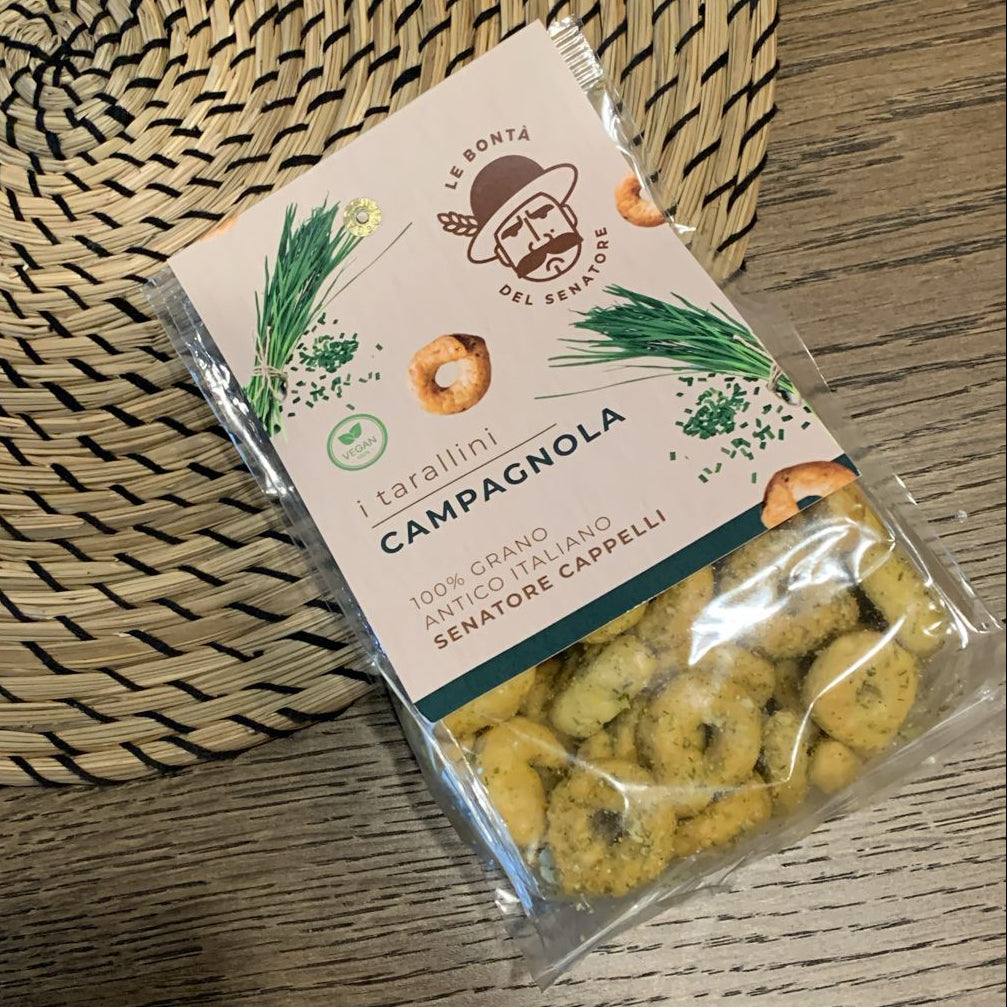 Taralli gusto campagnola 100% Grano Senatore Cappelli